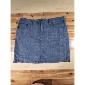 Petite Denim Skort Size 12 Stretch Jean Skort
